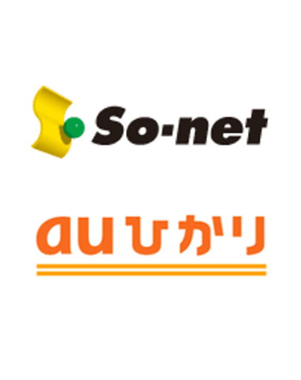So-net／auひかりロゴ